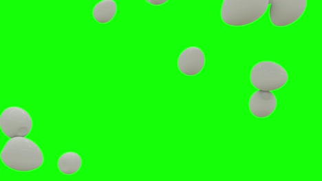 Boiled-Eggs-Falling-on-Green-Screen-With-Alpha-Matte-4K