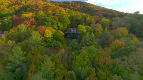 The-sun-cast-brightly-over-the-colorful-leaves-of-autumn-in-this-spectacular-aerial-view