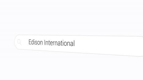 Typing-Edison-International-on-the-Search-Engine