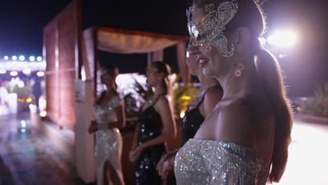 russian-girls-i-n-masquerade-greeting-guests-at-an-event