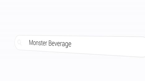 Typing-Monster-Beverage-on-the-Search-Engine