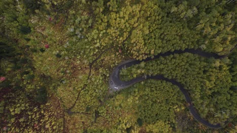 Luftaufnahme-über-Den-American-Fork-Canyon-Forest-Und-Die-Alpine-Loop-Road-Im-Herbst