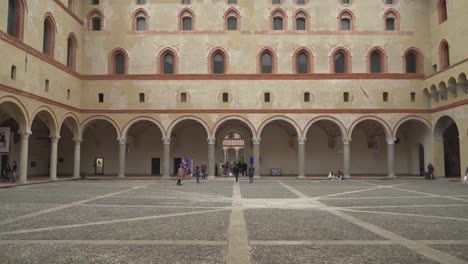 Courtyard-of-the-ancient-castle-Castello-Sforzesco