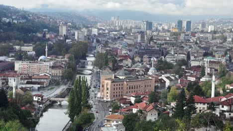 SARAJEVO:-Telephoto-Lens,-Baščaršija,-Miljacka-River,-Landmarks,-Coffee-Culture