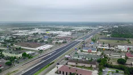 DRONE-CINEMATIC-FOOTAGE-AT-CLOUDY-DAY-AT-MCALLEN-TEXAS-AT-83-EXPRESS-WAY-AND-10TH-ST