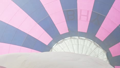 Nylon-panel-gores-Inside-of-partly-inflated-hot-air-balloon-envelope