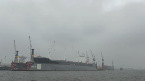 Cargo-ship-in-Hamburg-port
