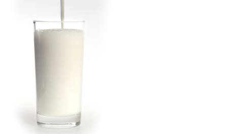 Glas-Milch-Auf-Weiß