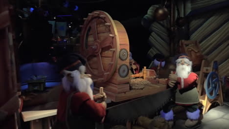 Magic-Train-ride-in-elves-workshop-Santa-Park-in-Rovaniemi-Finland