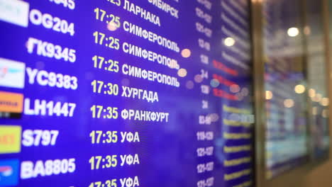 Close-up-of-arrival-and-departure-board