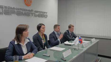 At-press-conference-of-Czech-Airlines-in-Sheremetyevo-Airport-Moscow