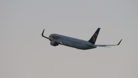 Plane-of-Mongolian-Airlines-in-the-air