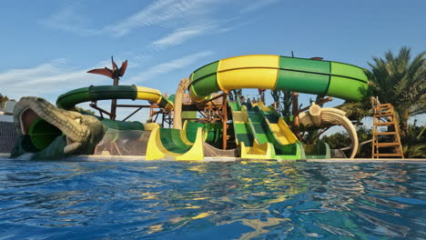 Slide-in-the-water-park