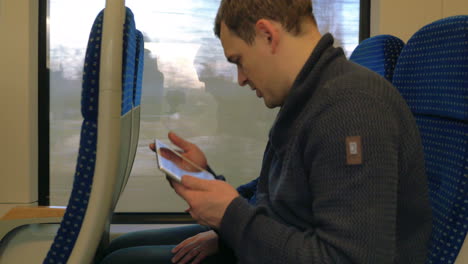 Timelapse-of-journey-in-the-train-with-pad-and-cell