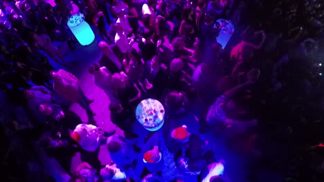 People-on-New-Year-party-in-the-club-aerial-view