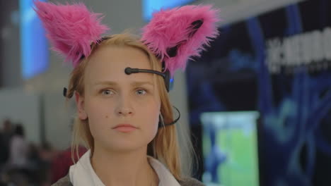 Woman-in-brain-controlled-cat-ears