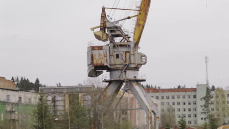 Old-rusty-cranes-at-the-abandoned-factory