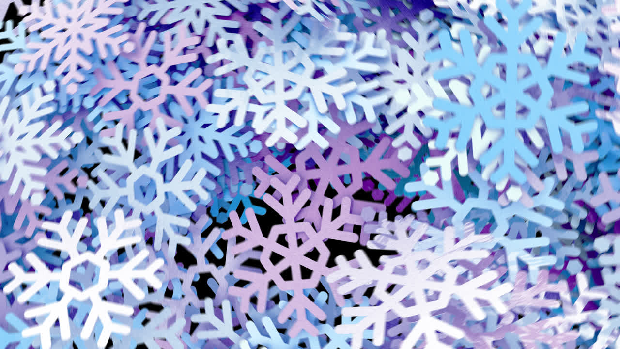 Free stock video - Snowflake reveal