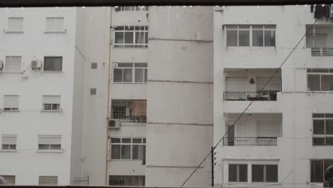 Apartment-house-on-rainy-day