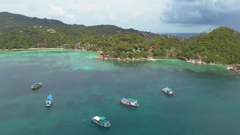 Aerial-footage-of-ships-at-sea