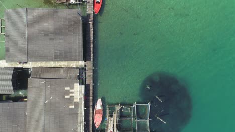 Aerial-view-of-fishing-village