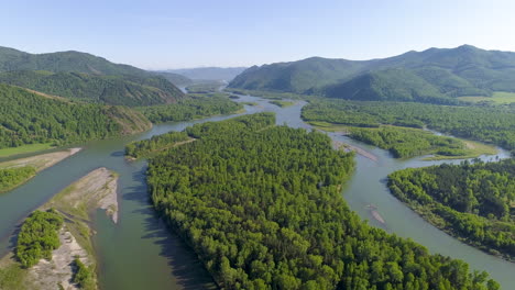 Aerial-View-of-Siberian-River