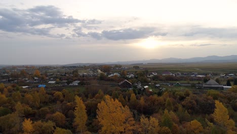 Herbstdorf-In-Sibirien