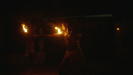 Fire-performance-at-night