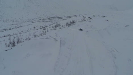 Car-On-The-Snowy-Hills