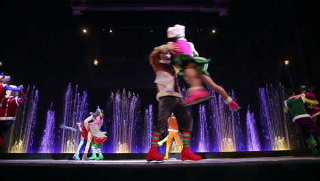 Ice-dancing-on-the-stage-with-fountains