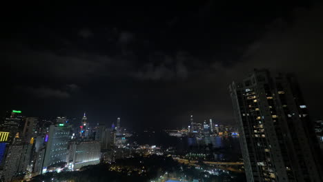 Abendpanorama-Der-Nächtlichen-Stadt-Hongkong,-China