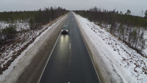 Driving-Along-A-Winter-Road
