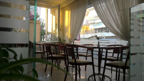 Empty-cafe-at-sunset