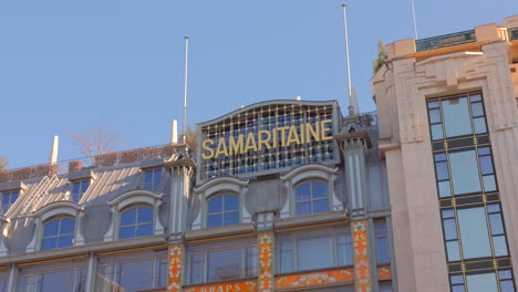 Fachada-Samaritaine---Grandes-Almacenes-Art-Noveau-En-París,-Francia