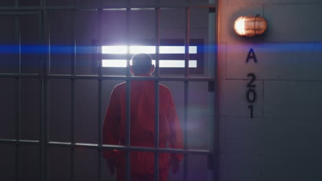 Älterer-Gefangener-Verbüßt-Eine-Haftstrafe-Im-Gefängnis