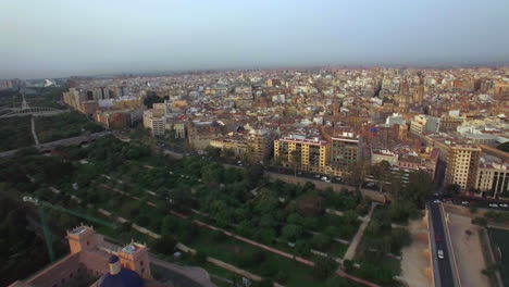 Valencia-aerial-city-view-Spain