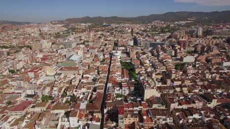 Luftpanorama-Von-Barcelona,-Spanien