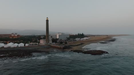 Lighthouse-on-Gran-Canaria-coast-aerial