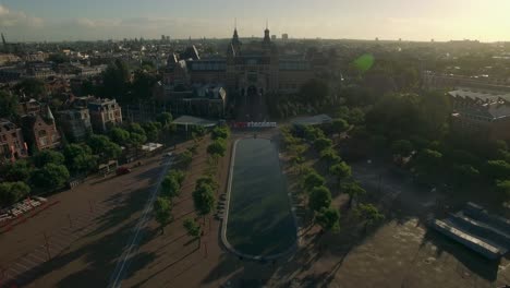 Plaza-De-Arte-Y-Rijksmuseum-Vista-Aérea-De-Amsterdam