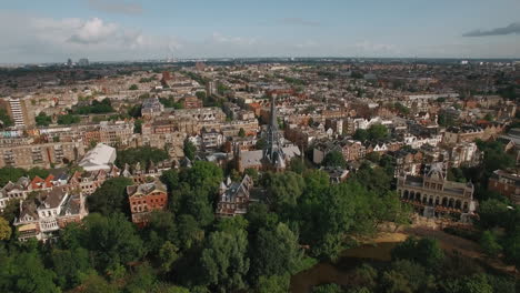 Stadtbild-Von-Amsterdam-Luftaufnahme