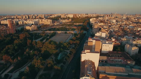 Aerial-morning-flight-above-the-Moscow-district-Russia