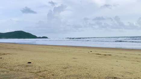 Blue-sky-and-sandy-Agonda-beach-Goa-India-4K