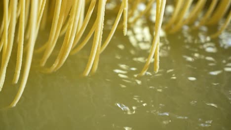 Noodle-strips-or-vermicelli-boiling-in-water