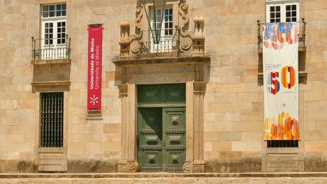 Universität-Von-Minho-–-Campus-Von-Gualtar-Während-Des-50-jährigen-Jubiläums-In-Braga,-Portugal