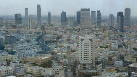Blick-Auf-Die-Stadt-Tel-Aviv-Tagsüber-In-Israel