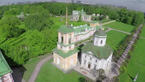 Scenic-aerial-view-of-Tsaritsyno-Park-Moscow