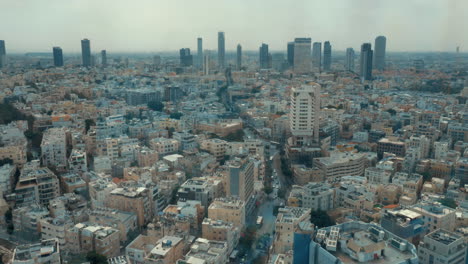 Vogelperspektive-Stadtbild-Von-Tel-Aviv,-Israel