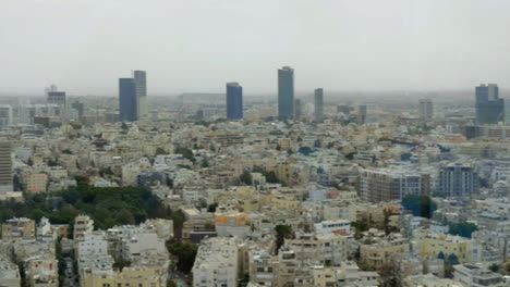 Stadtbild-Des-Dicht-Besiedelten-Tel-Aviv,-Israel