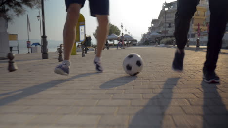 Dribbling-the-Soccer-Ball-in-the-City