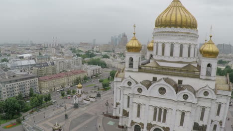 Christ-Erlöser-Kathedrale-Und-Luftaufnahme-Der-Stadt-Moskau